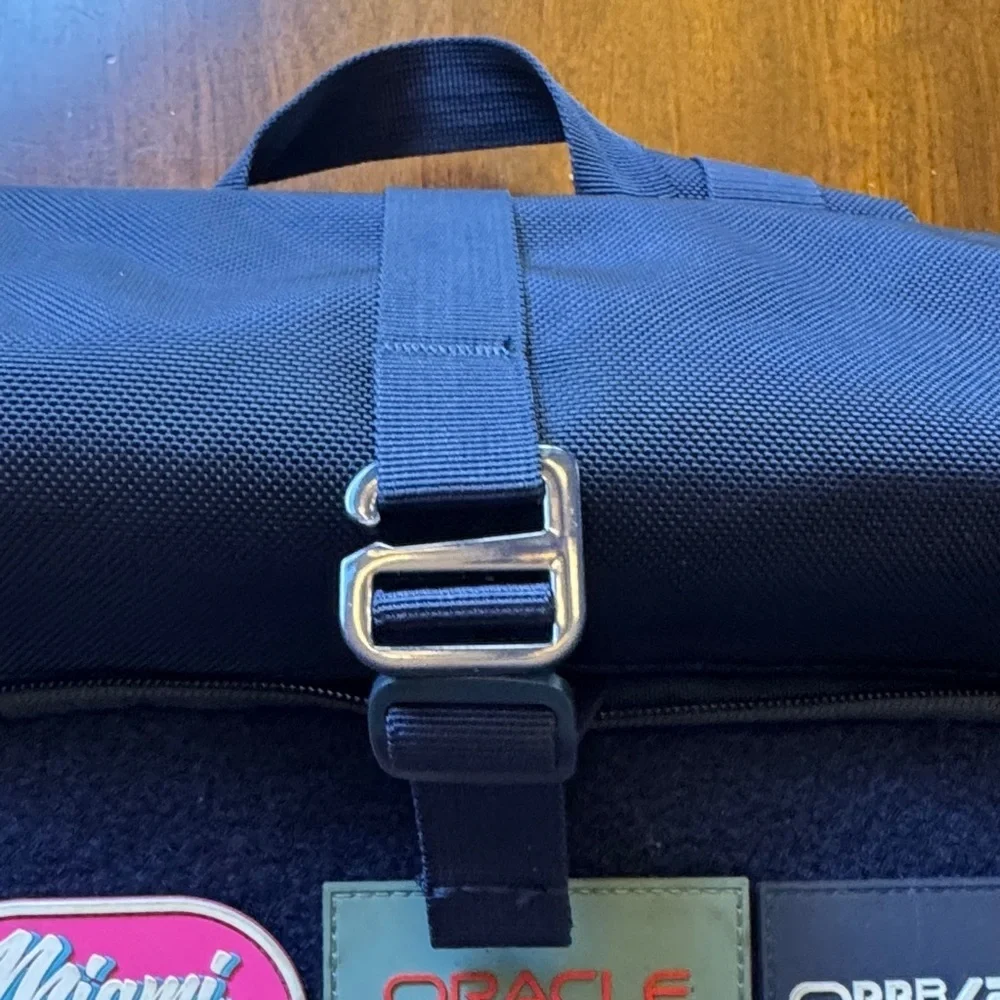 Oracle Red Bull Racing Formula F1 Roll Top Backpack with 3 Removable Patches